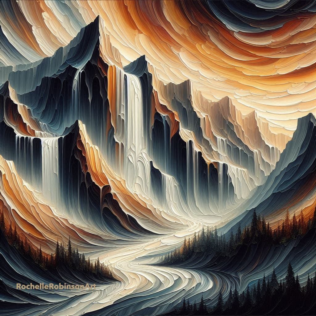 A Waterfall - Abstract