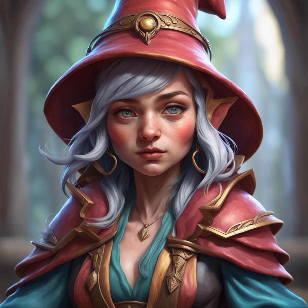 Female gnome wizard - AI Generated Artwork - NightCafe Creator