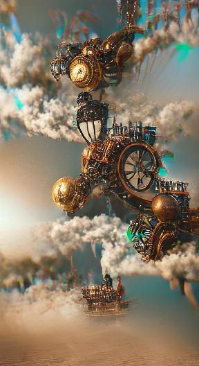 Steampunk dream 8K 3D