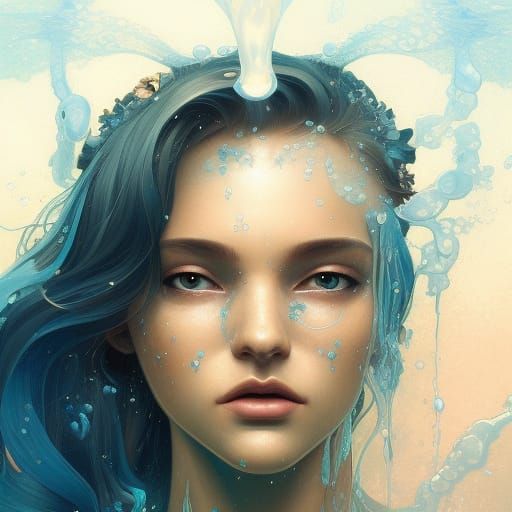 Water Goddess - Ai Generated Artwork - Nightcafe Creator