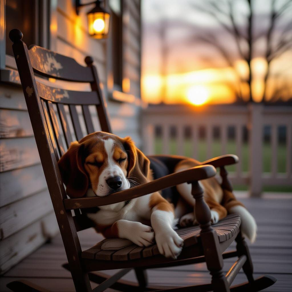 The Hound And The Rocking Chair  by @possom2009