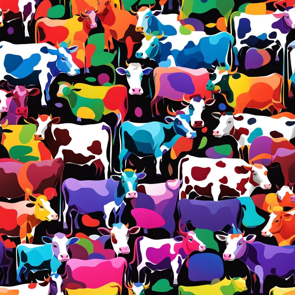 cow Jordan Grimmer triadic colors