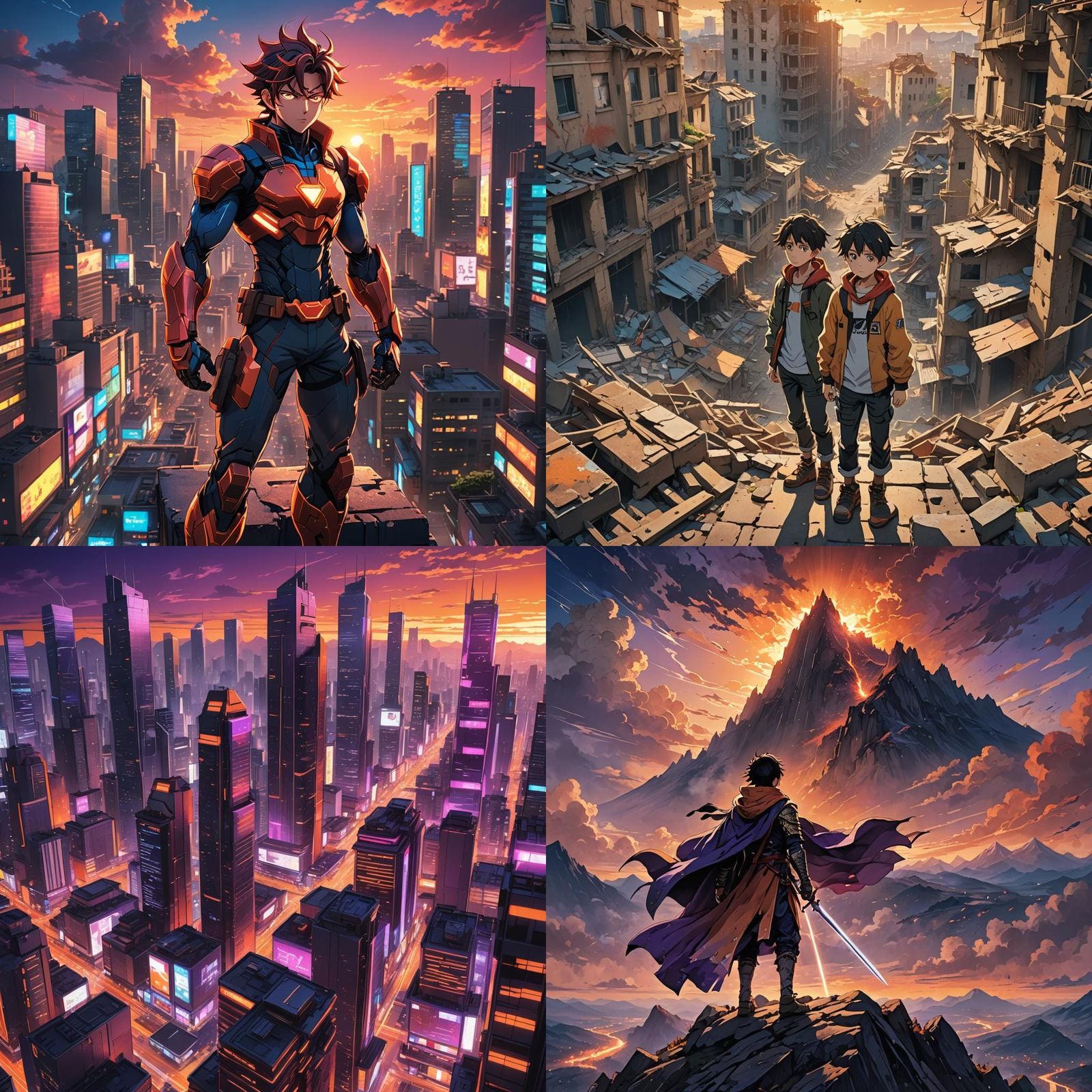 Anime Manga Scan Cel-Shaded Digital Art