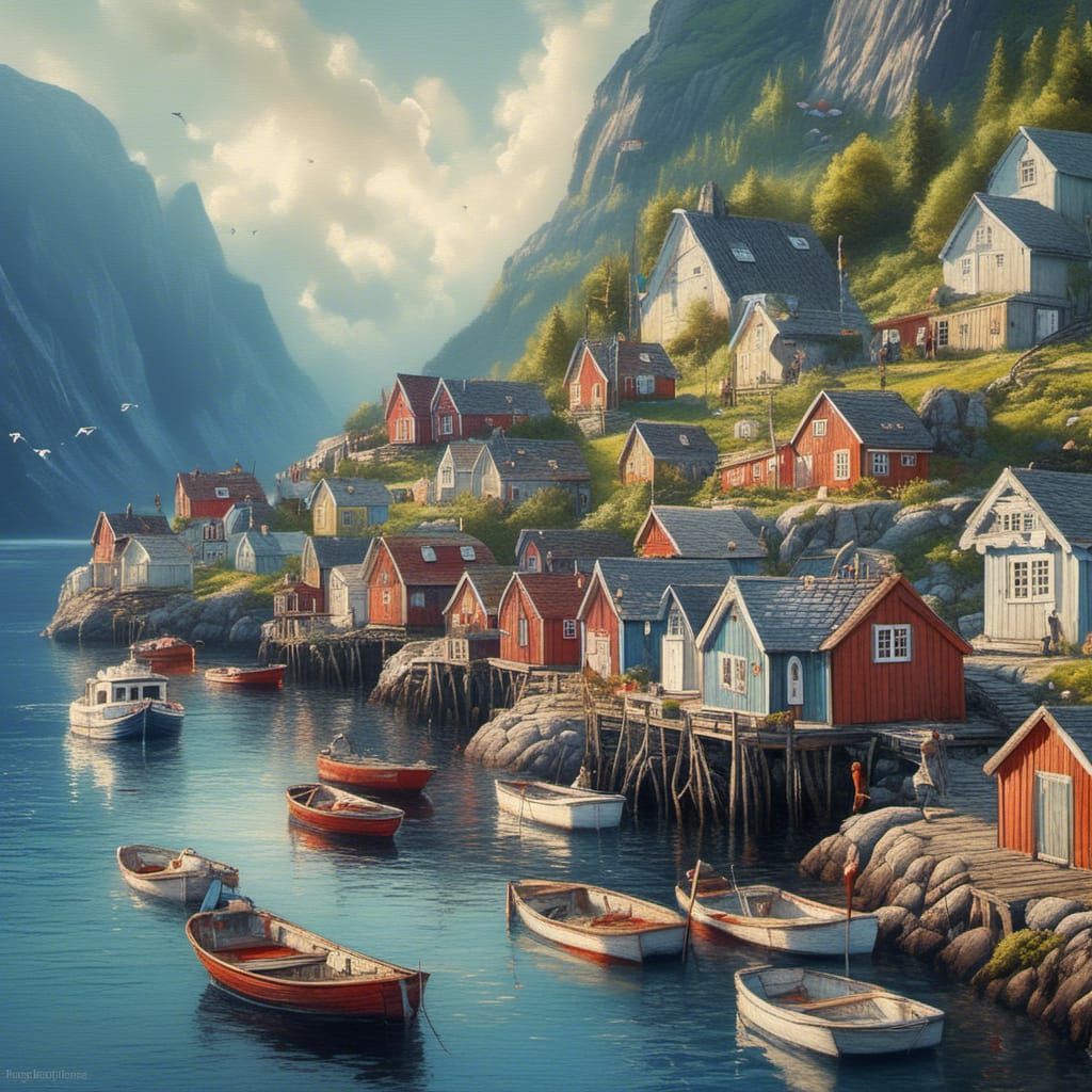 Norwegian Fishing Village
