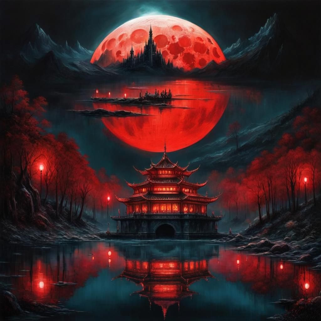 Dracula's Bloody Crimson Moon Hours   by @Asmodina_Devruhadabra