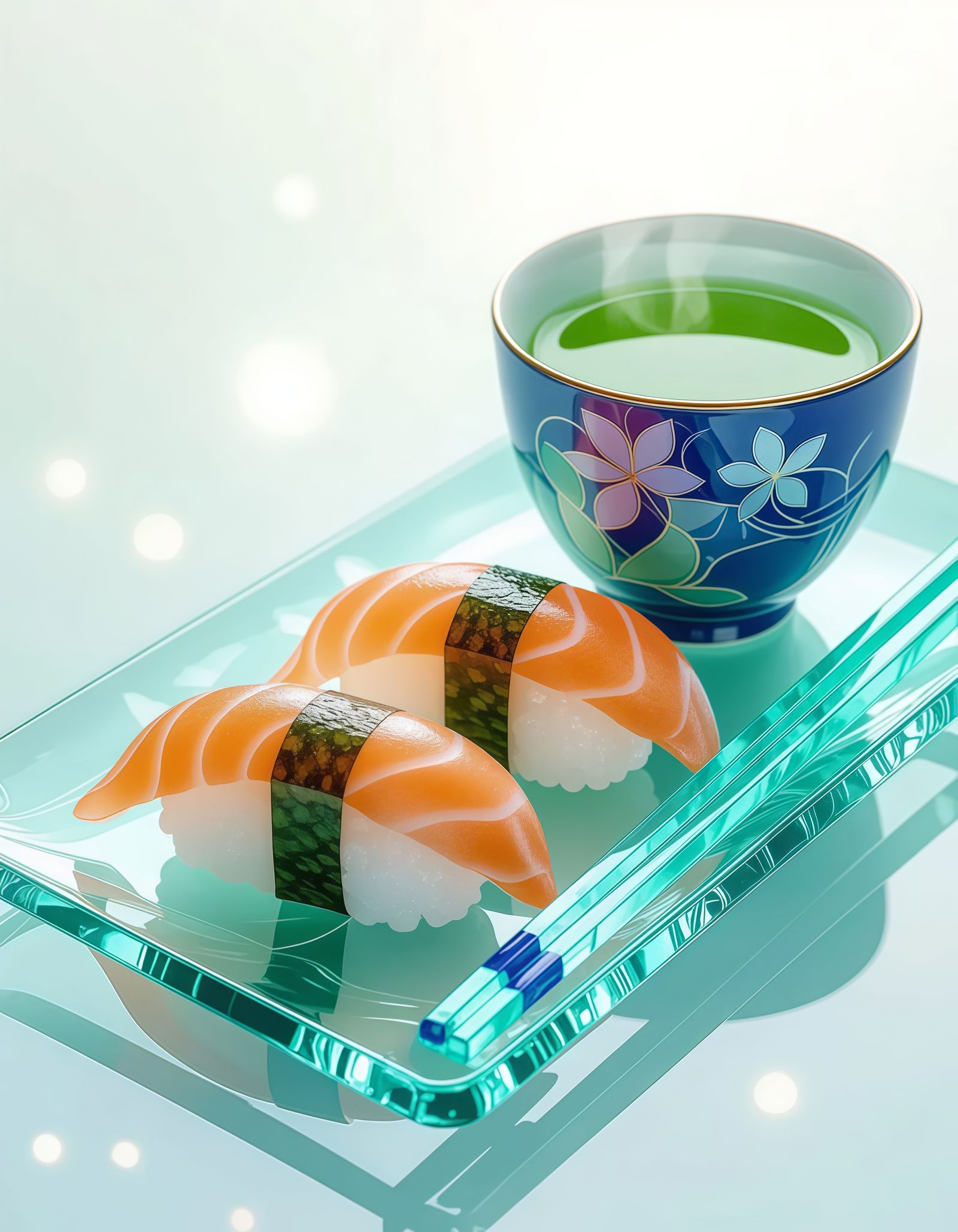 Crystal Glass Nigiri Sushi