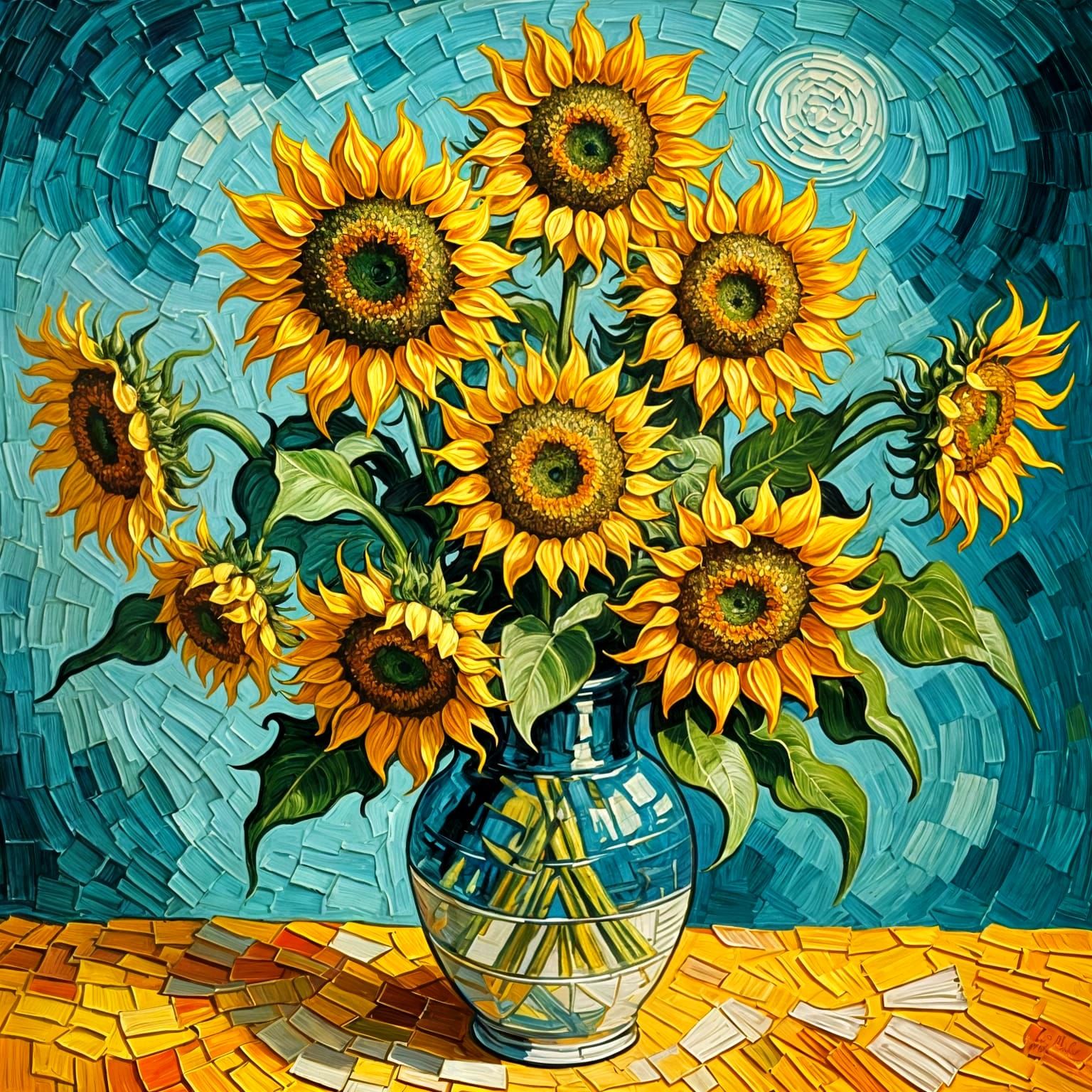 Vincent's modern try at an oil painting (0 likes 27th April)  by @Simon