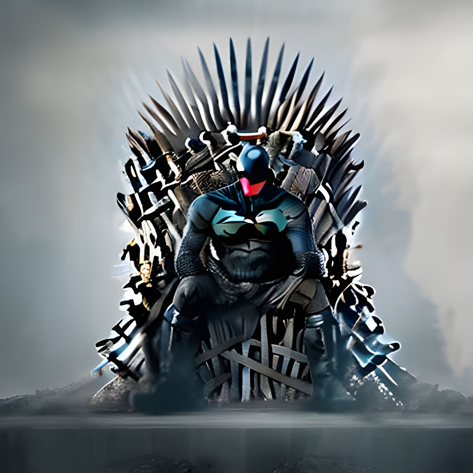 Batman on the Iron Throne, game of thrones - AI Generated Artwork -  NightCafe Creator