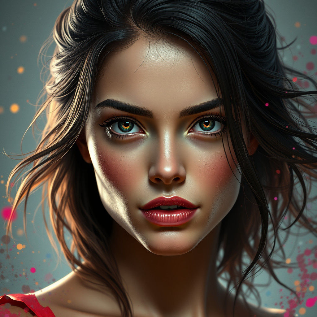 Detailed Portrait of Bride with Floral Design