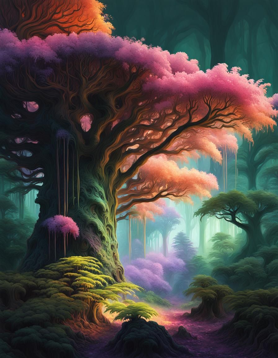 Pastel forest 