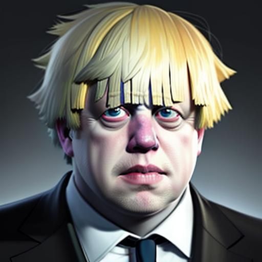 a mash-up of Boris Johnson and a Minion dark academia