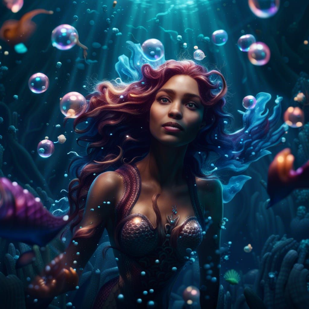 Beautiful epic mermaid