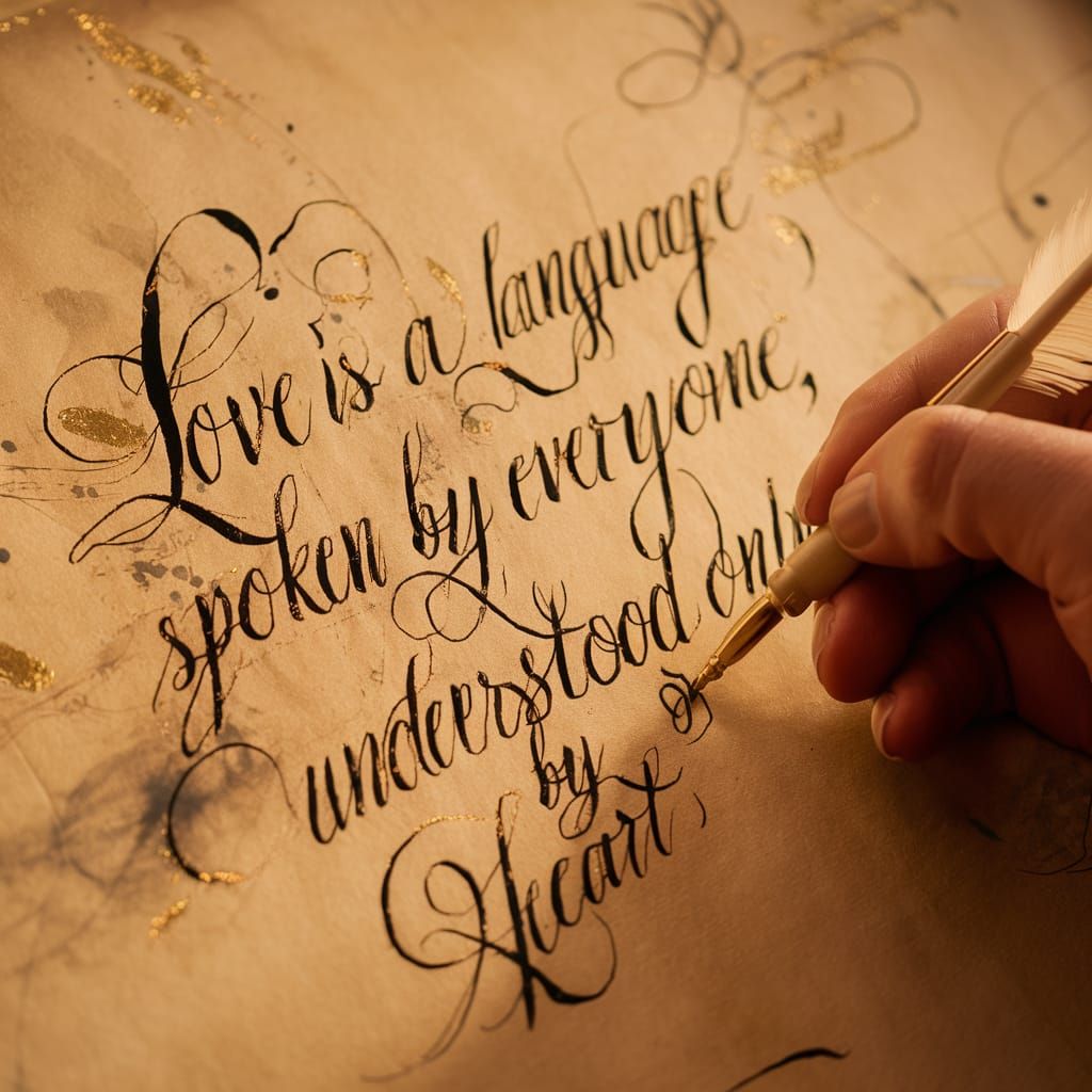 Love is a language spoken by everyone, understood only by the heart  by @PJs AiArt