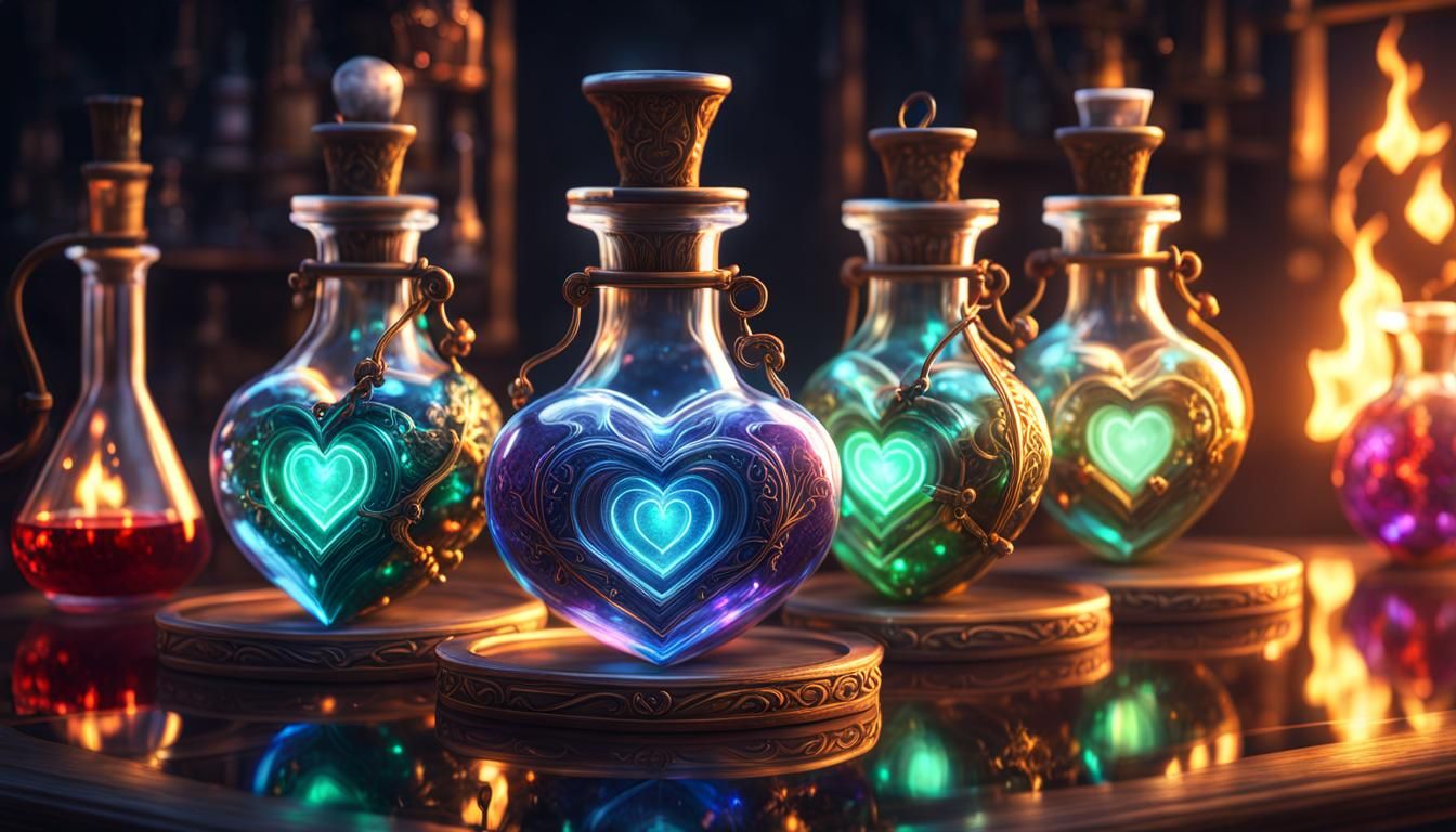 Life Potions - AI Generated Artwork - NightCafe Creator