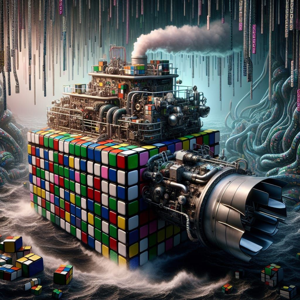 Gas-Powered Steampunk Submarine with Turbo Charger