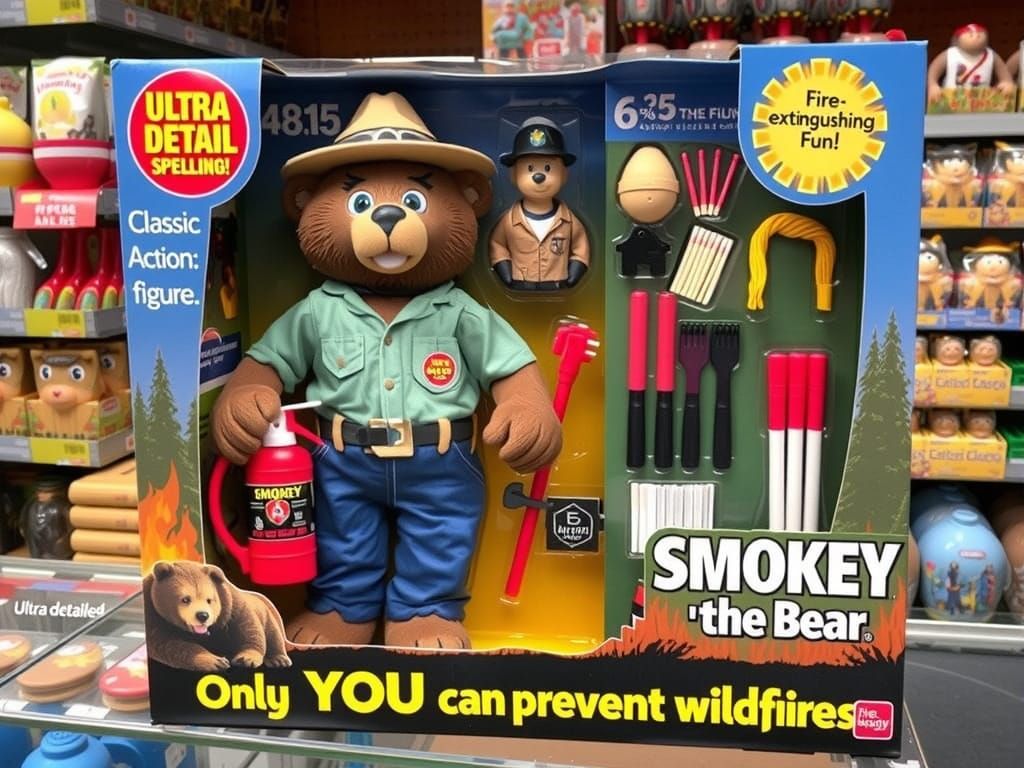 Smokey the Bear: Fire Safety #1 Action Figure  by @KBunny001