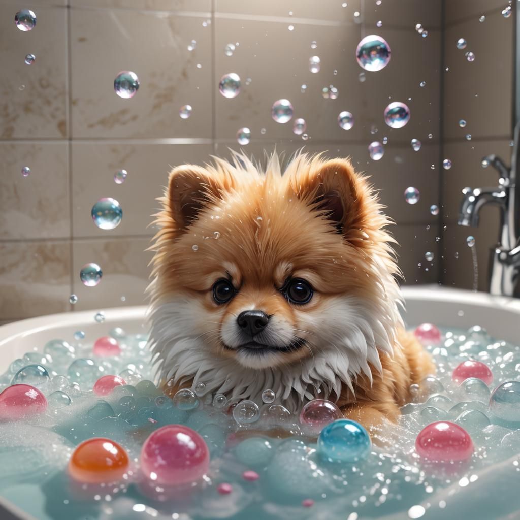 Pomeranian wet best sale