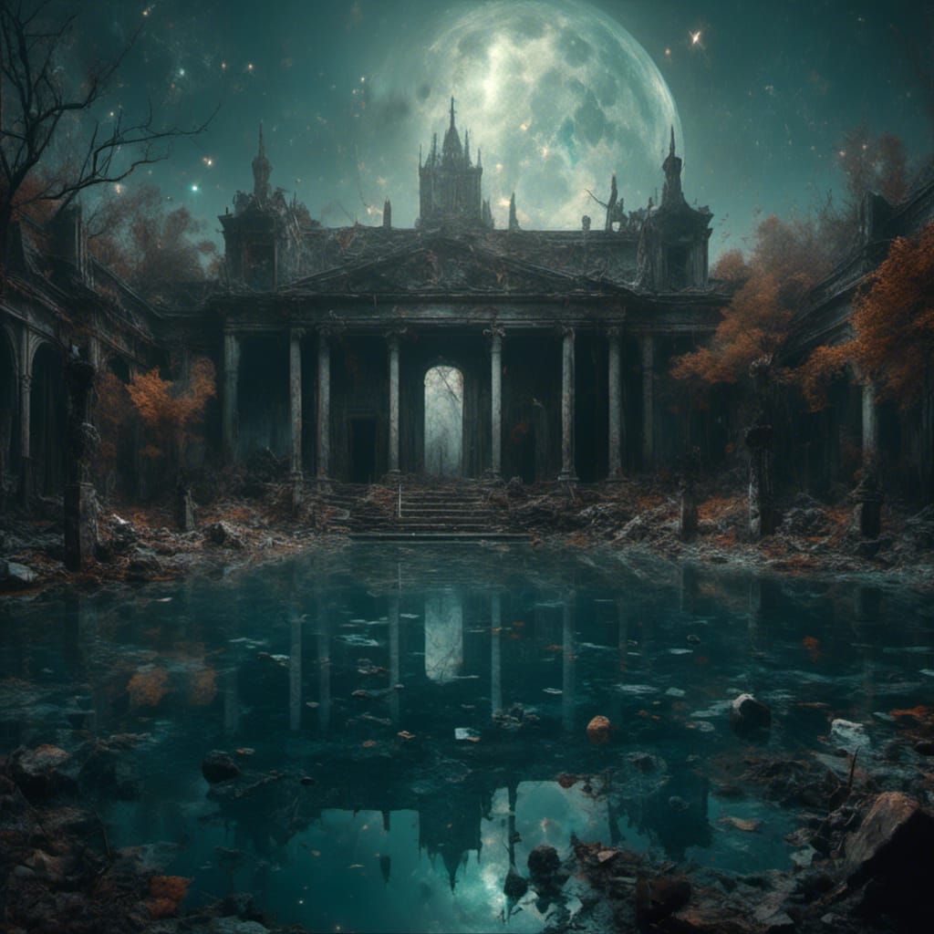 Flooded cemetary