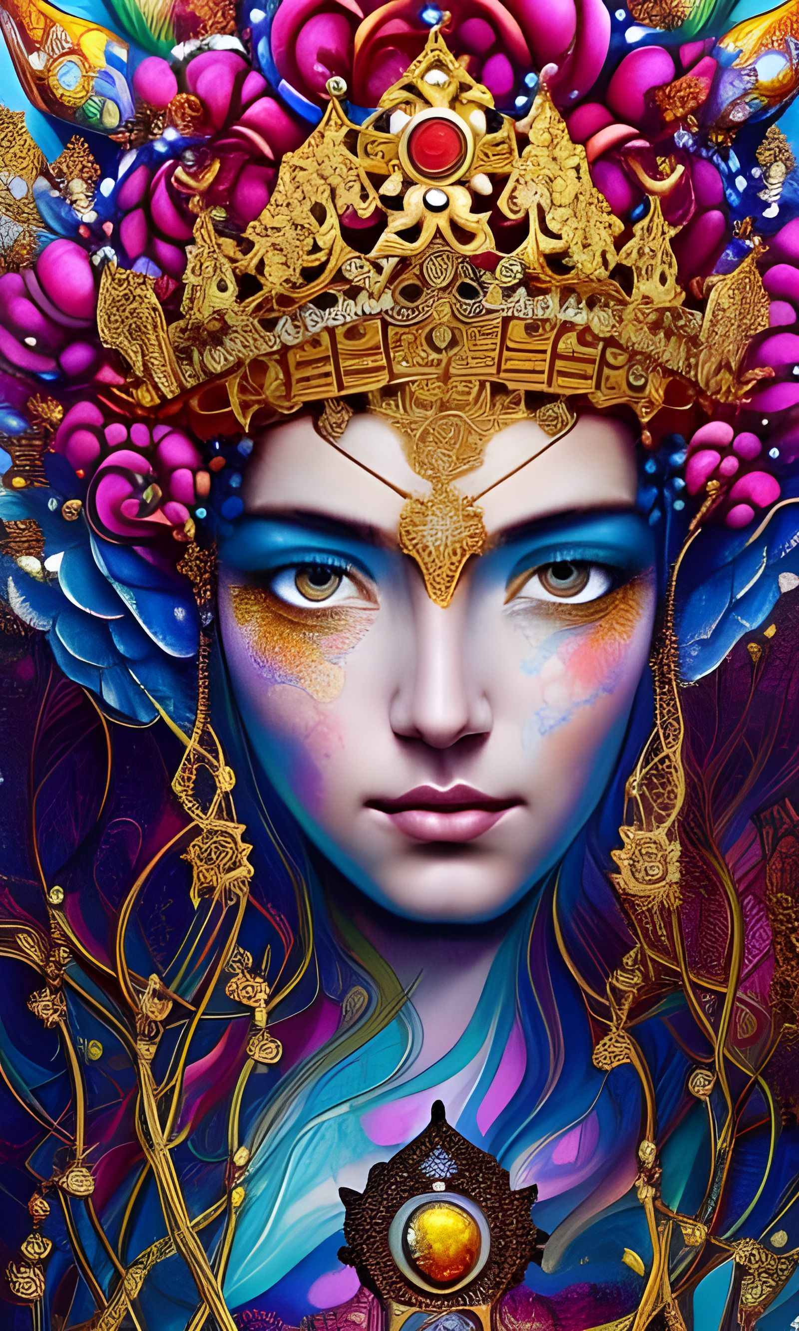 Goddess of good luck - AI Generated Artwork - NightCafe Creator