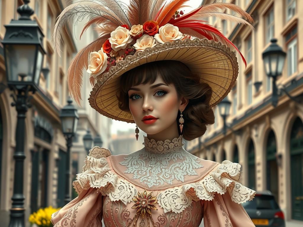 Lady Ainsley on her way to luncheon  by @Jin