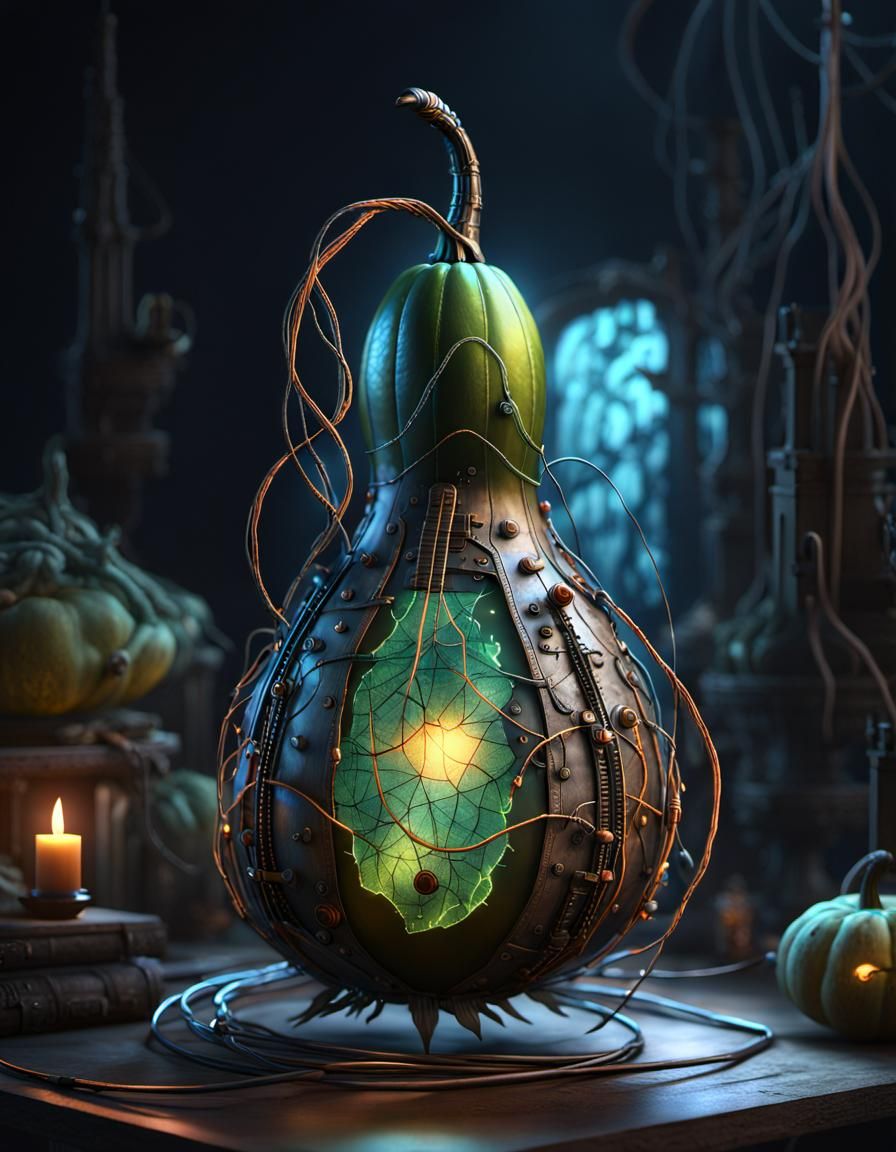 Biopunk gourd  by @Ogresse