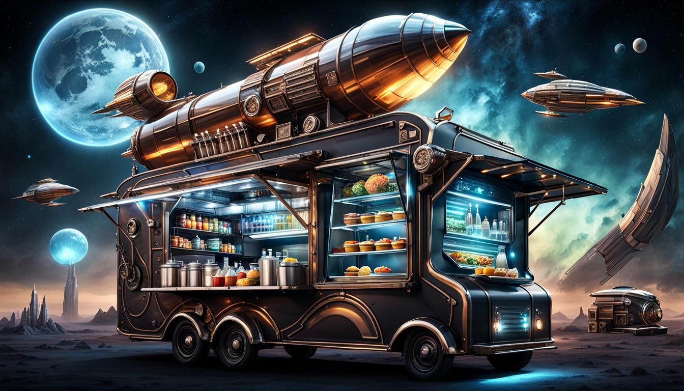 Space food truck  by @MacMikkola
