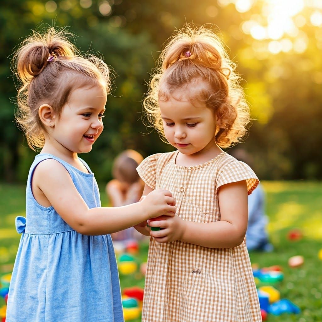 Vibrant Playground Portraits of Happy Children