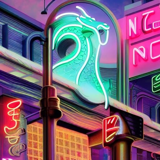 neon dragon 2