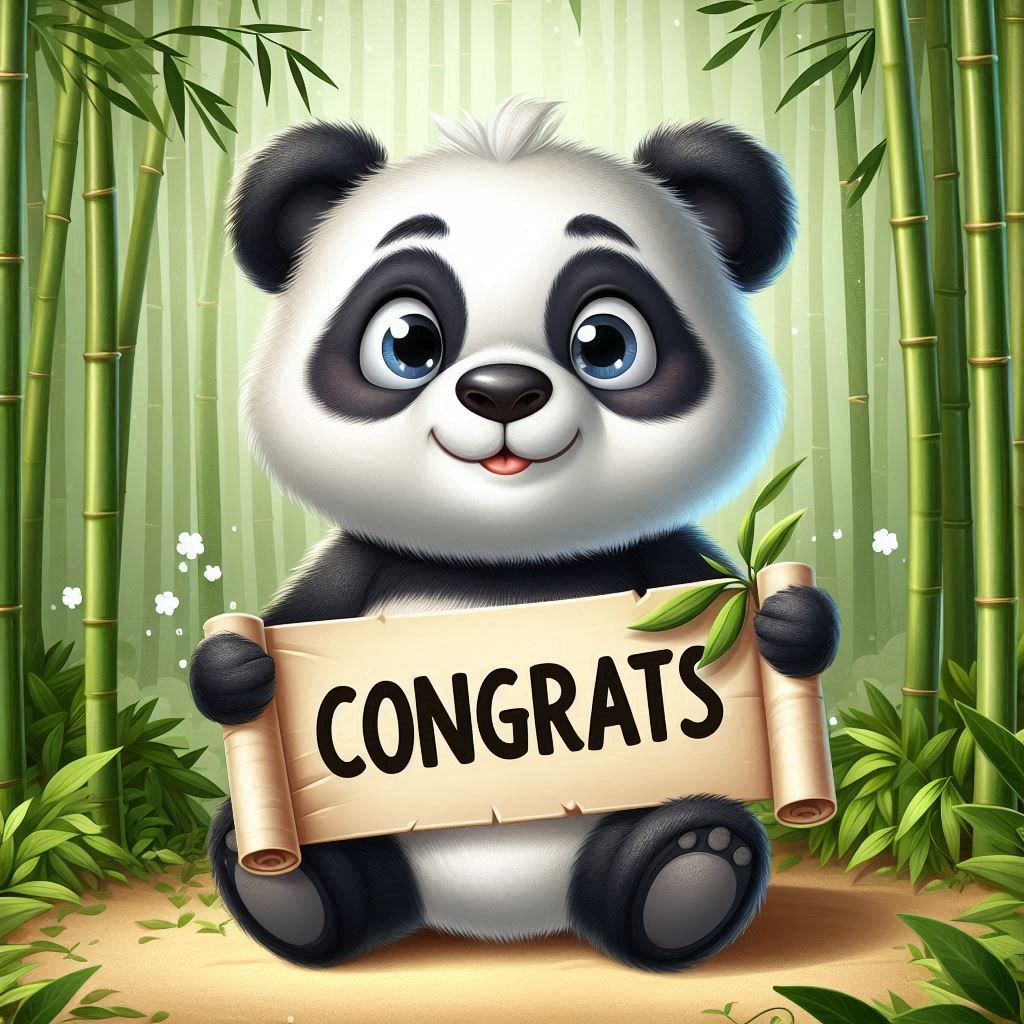 Congrats ~ panda