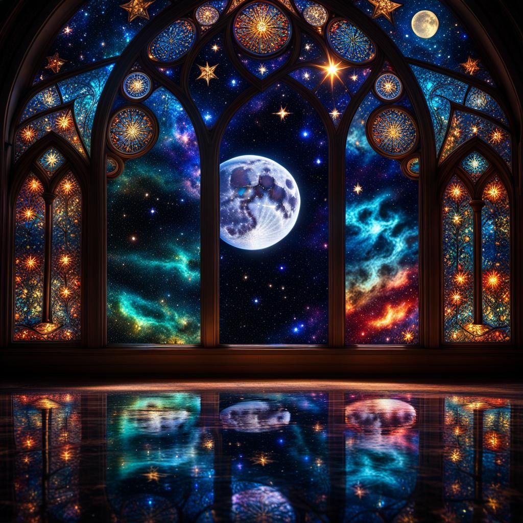 Room with a view  by @Lilsilverfish