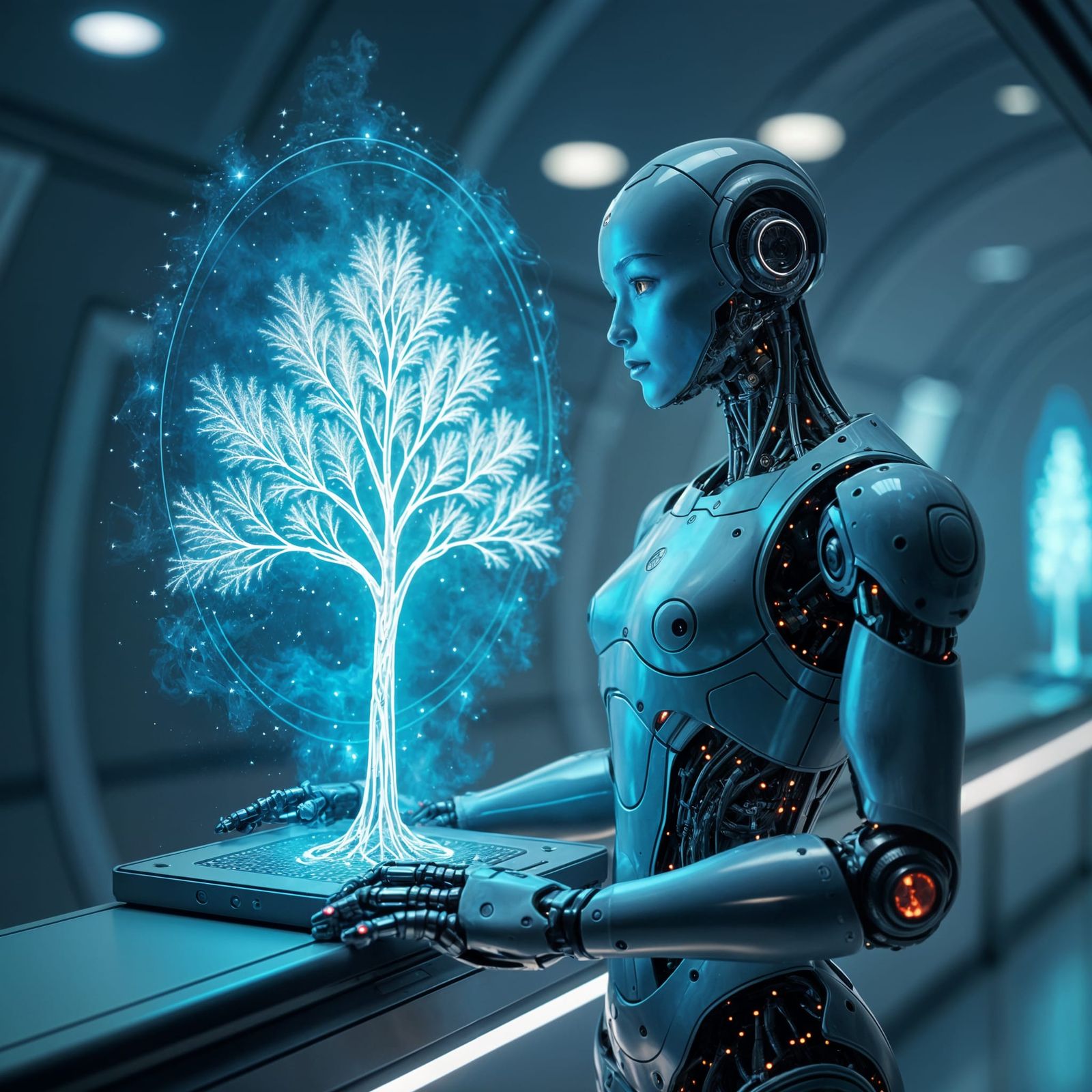 Hologram of the last tree  by @Arcarels