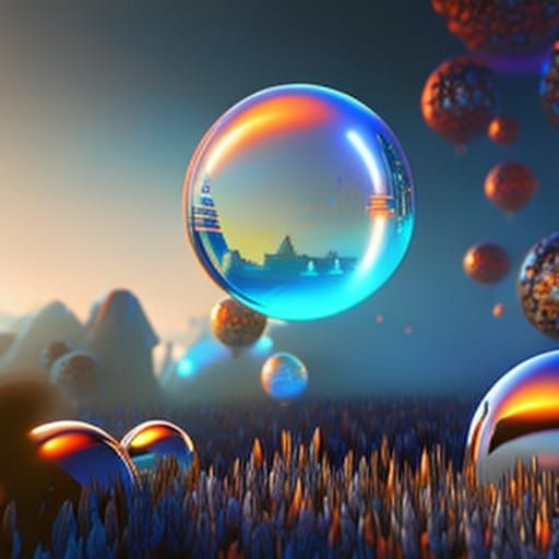 Secret bubble garden 8k resolution concept art dynamic lighting ...