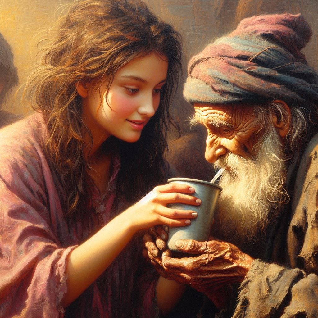 "I was thirsty and you gave me drink" modern setting