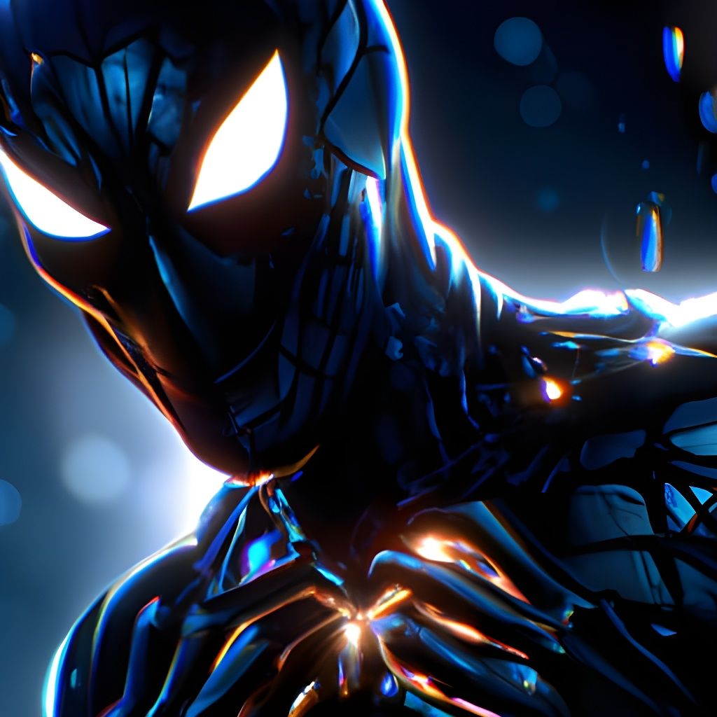 Spider-man in black