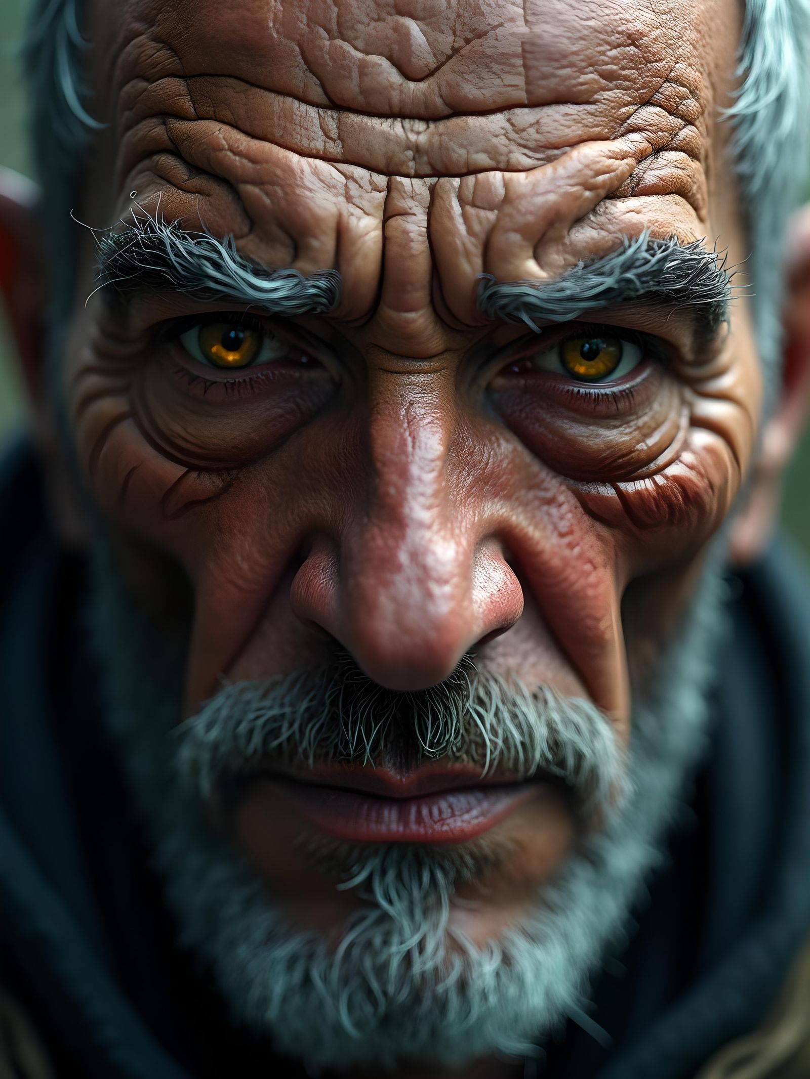 Ultra detailed and ultra realistic close-up portrait of a we...