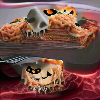 A spooky lasagna