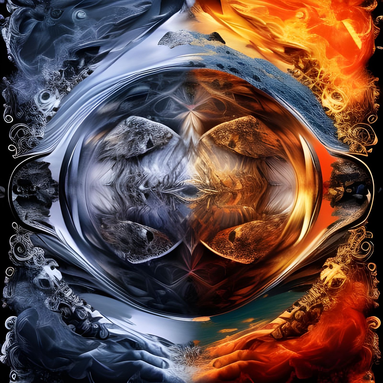 Fire and ice  by @Donna