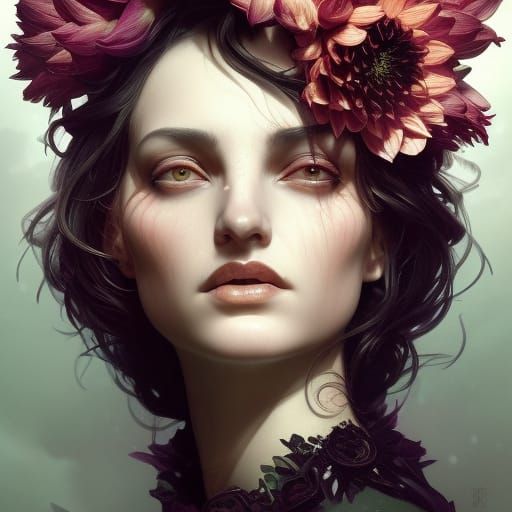 dahlias - AI Generated Artwork - NightCafe Creator