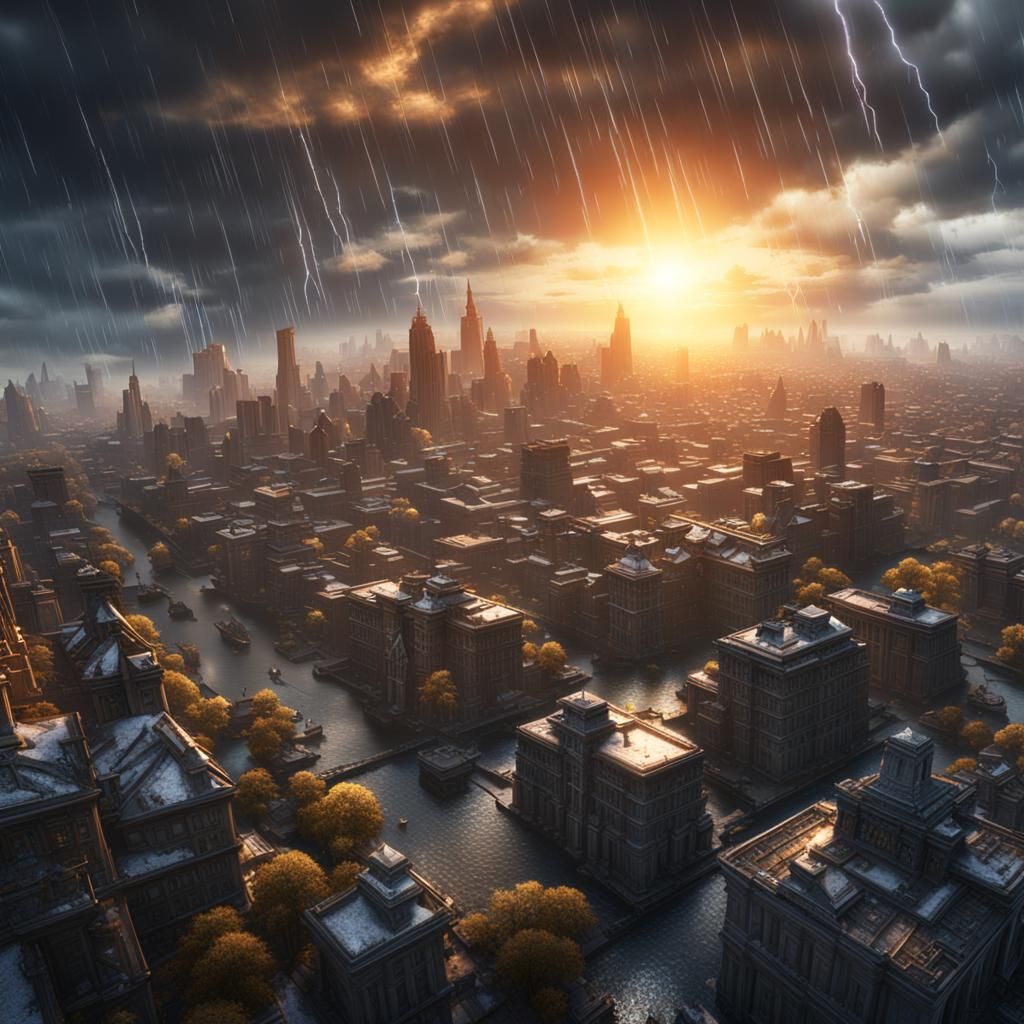 a dark and stormy morning
