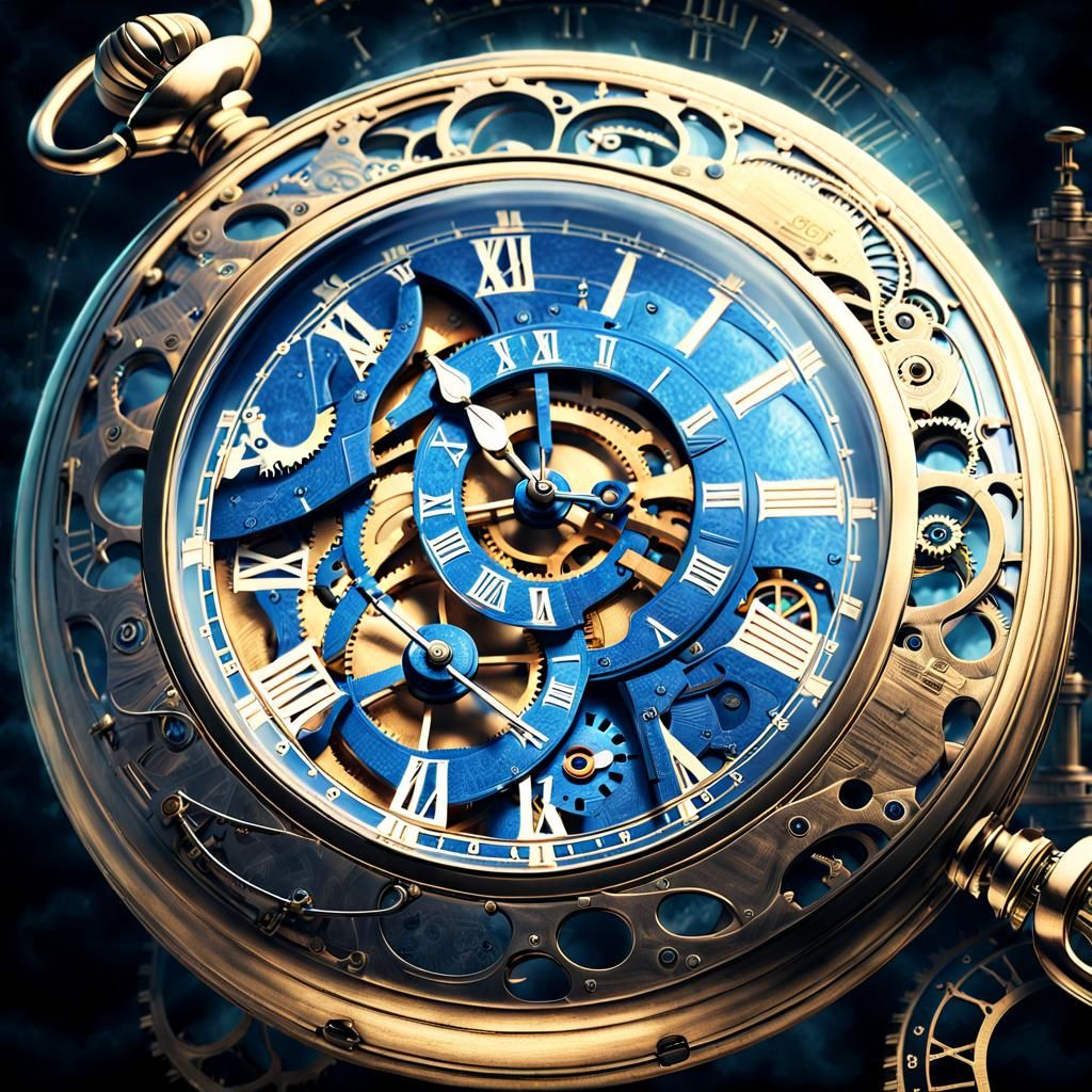 A steampunk pocket watch