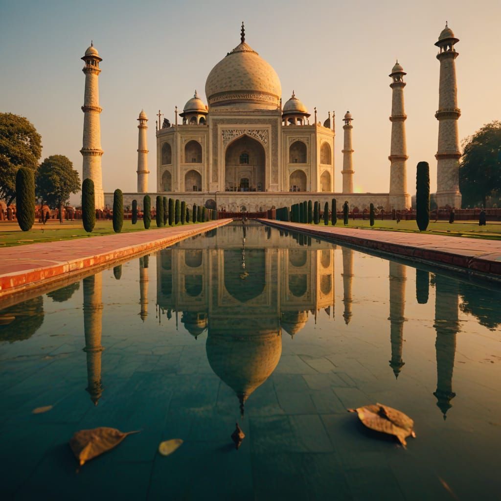 Taj Mahal, India | 1643 AD. Professional photography, bokeh, natural lighting, canon lens, shot on dslr 64 megapixels sharp focus