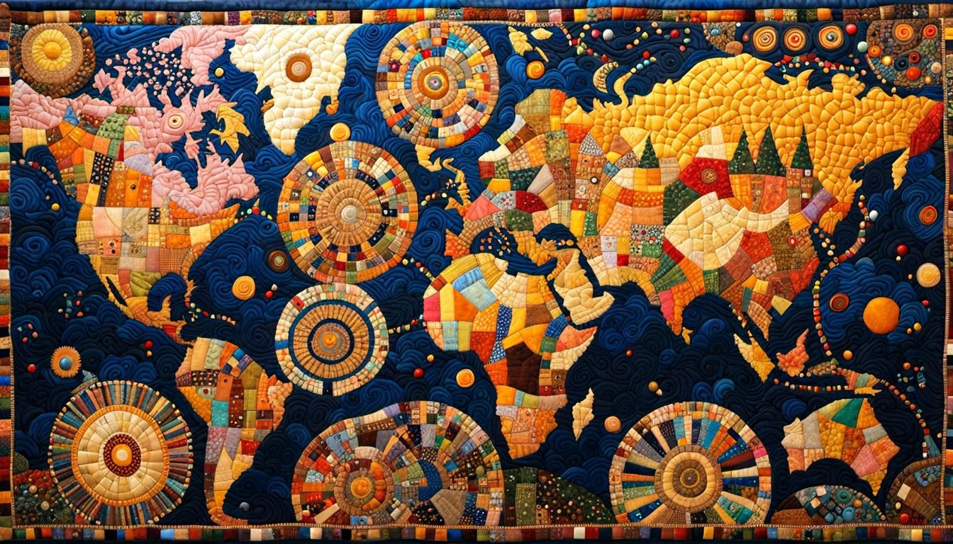 Map of the World  by @AmurAnn