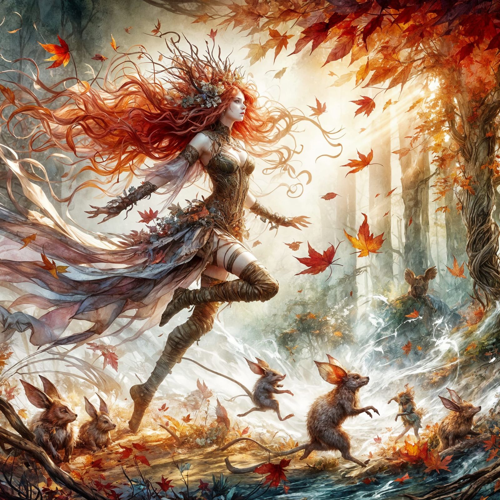 a dryad in autumn 3
