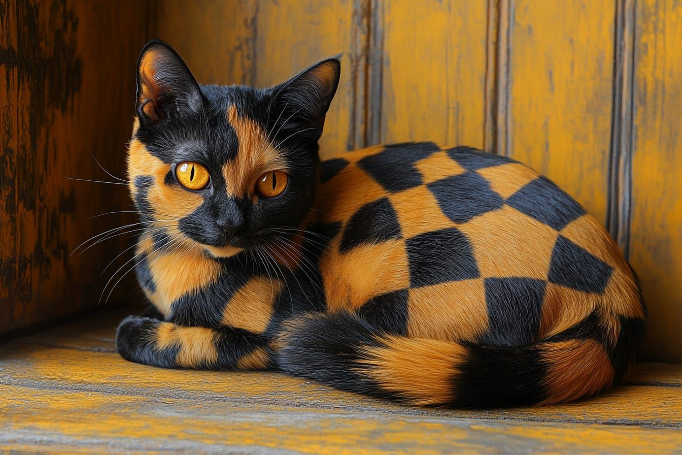 my checkered cat