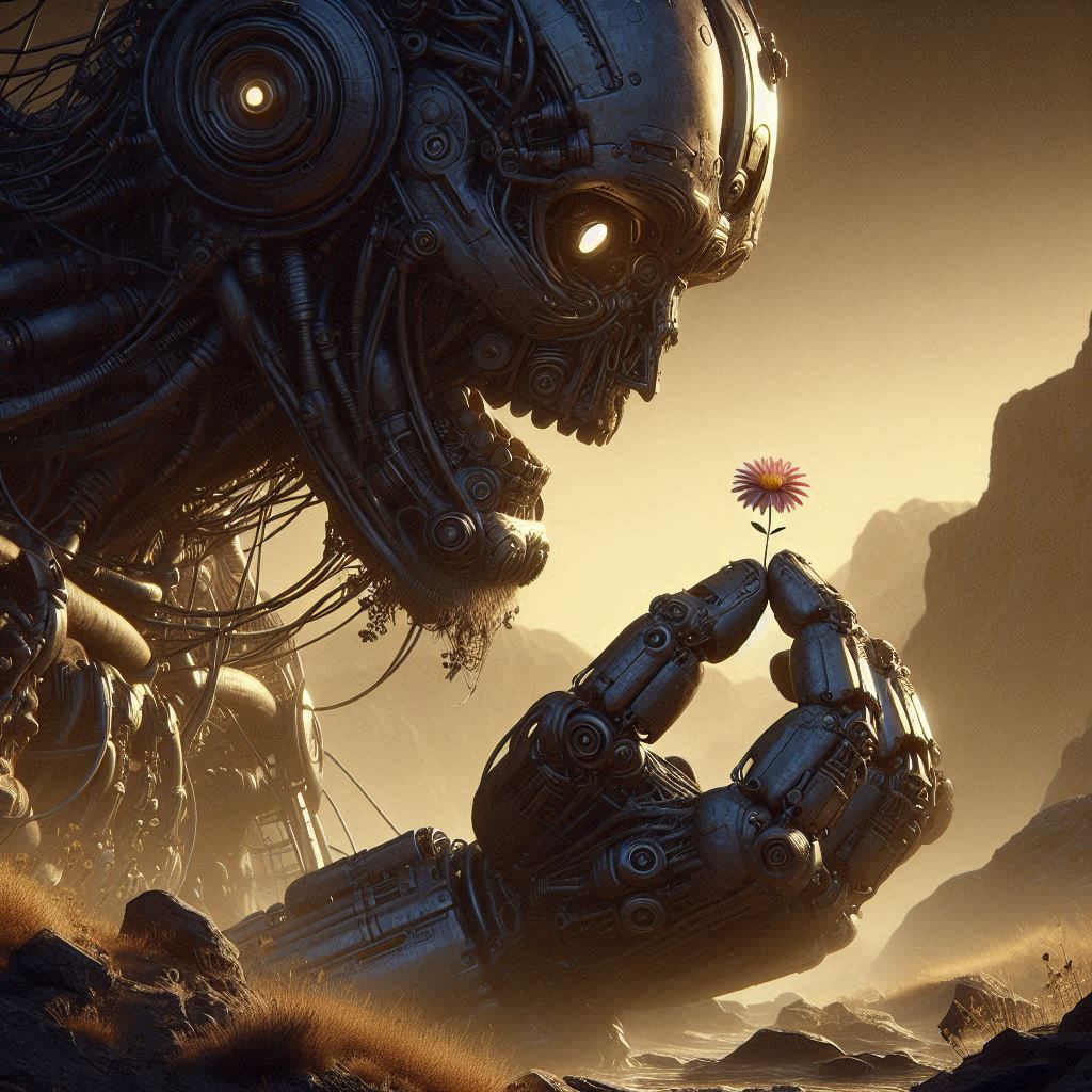 Cyborg Troll & The Flower