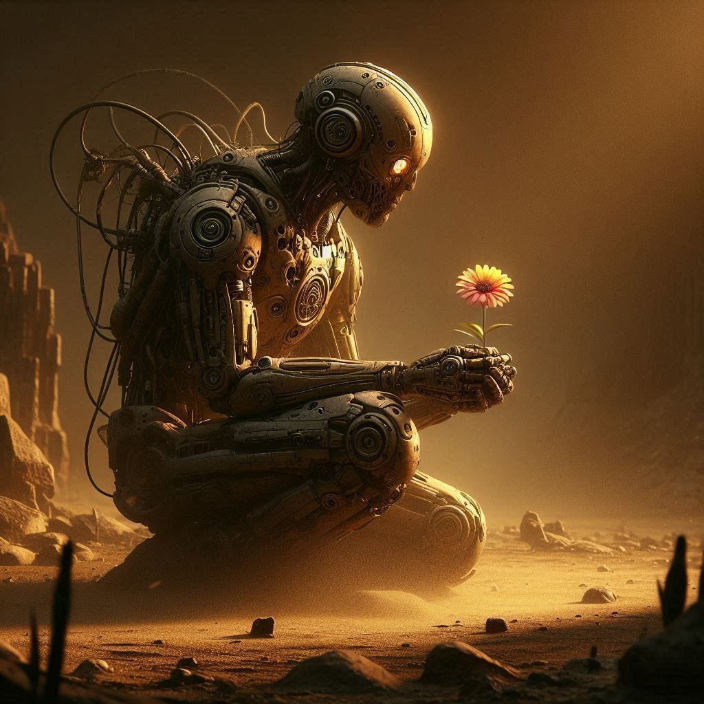 Cyborg Troll & The Flower