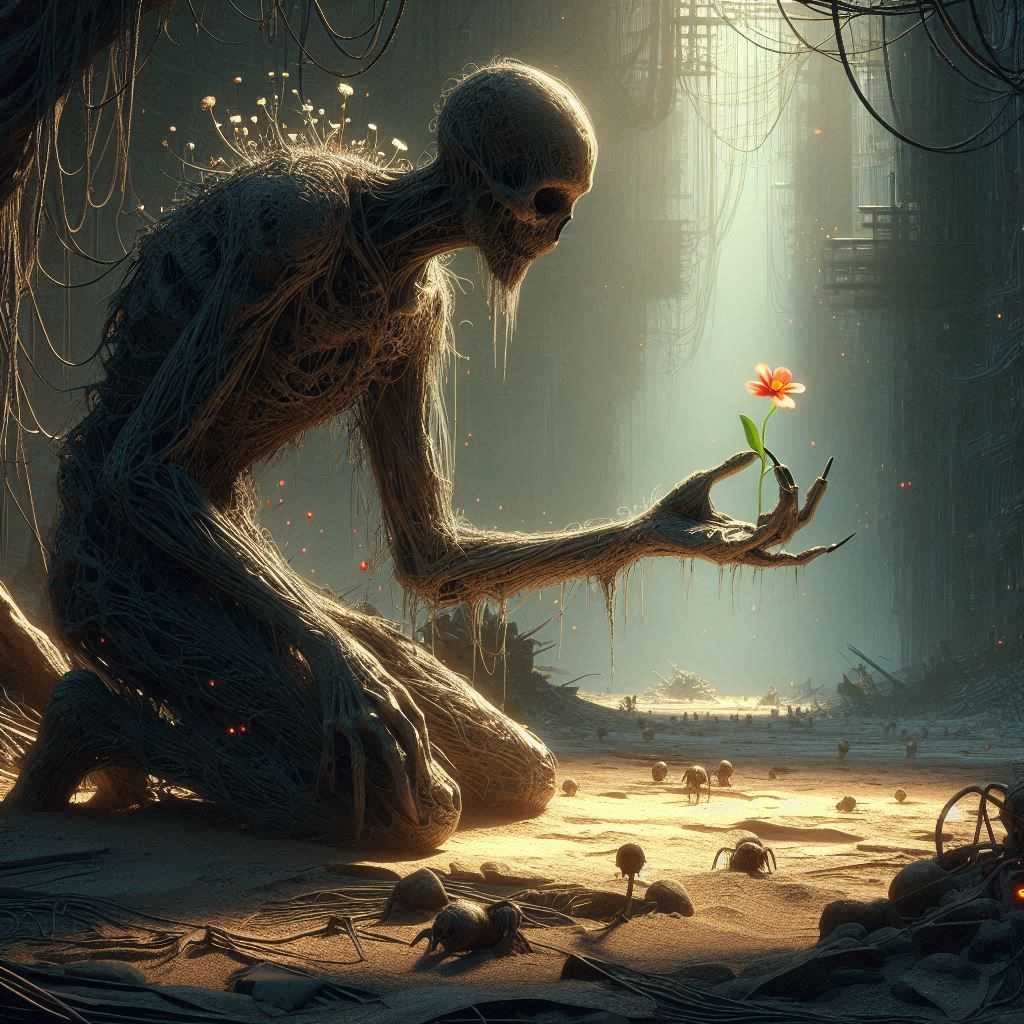 Cyborg Troll & The Flower