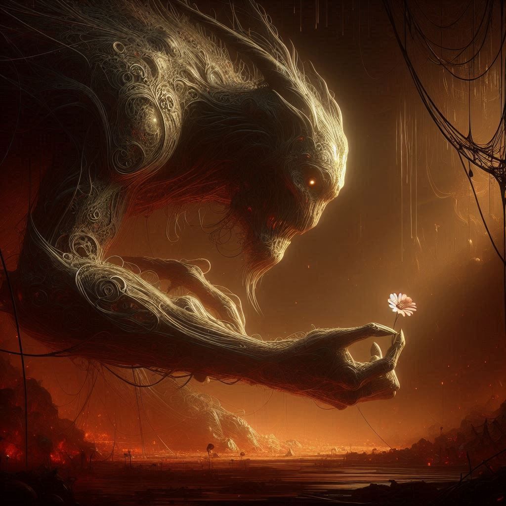 Cyborg Troll & The Flower