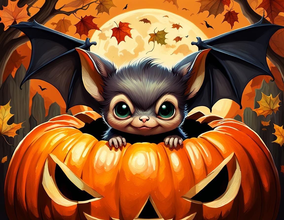 Halloweenie Baby Batsy  by @Strigoi77