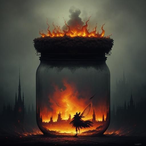 Destruction in a jar 